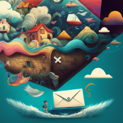 Email Deliverability Guide for 2023 design by Midjourney